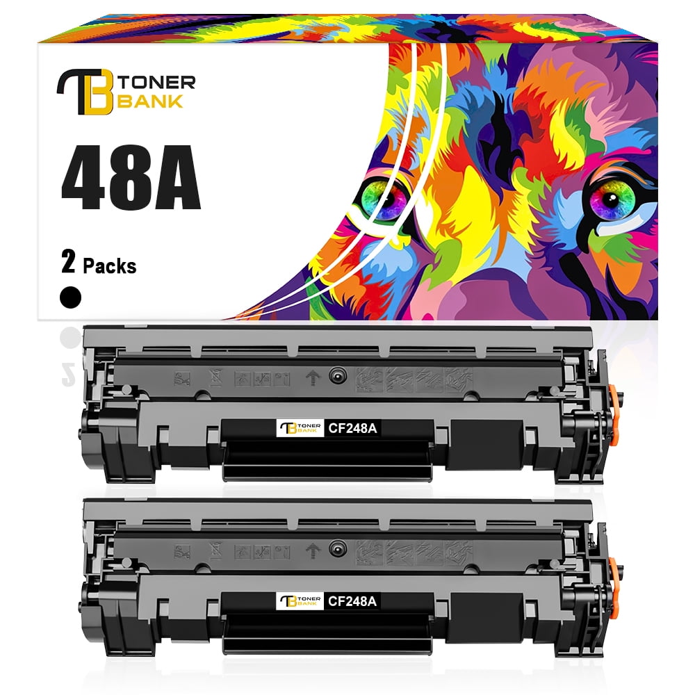 48A Toner Cartridge Compatible for HP 48A CF248A 248A HP Laserjet Pro M15w MFP M29w M16w M31w M30w M15a M16a M28a M29a M15 M29 M28 Printer Ink (Black, 2-Pack) -