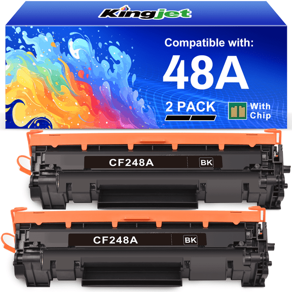48A Toner Compatible for HP 48A Toner Cartridge for HP Laserjet Pro M15w M16a M15a M16w MFP M31w M30w MFP M29w M28w Printer (2 Black)