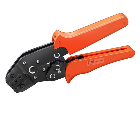 48B Wire Crimping Pliers 2.8/4.8/6.3 mm Spade 26-16AMG Crimping Tools Manual Crimp Fold Tool for Open Barrel Terminals
