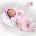 48CM bebe realistic reborn premie baby doll hand detailed painting