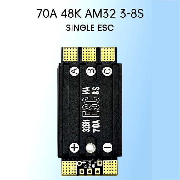 48K AM32 3-8S 70A ESC for FPV Racing Drones, Single Electronic Speed Controller, Enhanced Flight Stability
