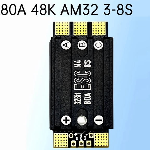 48K AM32 3-8S 80A ESC for FPV Racing Drones, Single Electronic Speed Controller, Enhanced Flight Stability