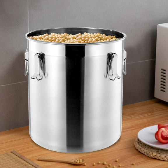 48L Stainless Steel Airtight Container Rice Cereal Grain Container Storage Box For Homes, Restaurants