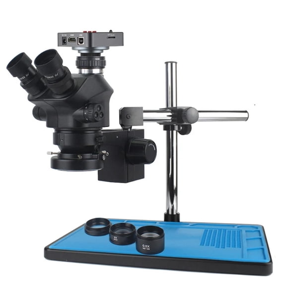 48MP 2K 60FPS USB Video Camera Industrial Lab Simul Focal Magnification Continuous Zoom 7X 50X Stereo Trinocular scope ,High Clarity