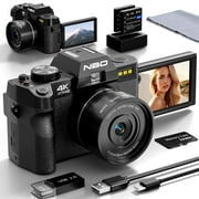 48MP Digital Camera for Photography, 4K Autofocus, WiFi & App Control,16X Zoom, Anti-Shake, 2 Batteries, 32GB Card