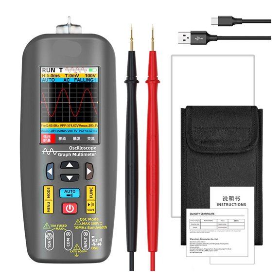 48MSa/s Oscilloscope Multimeter Signal Generator Touch Screen