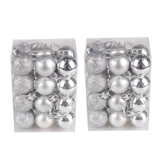 48PC Christmas Balls Christmas Tree Ornaments Christmas Decorations Christmas Xmas Tree Ball Bauble Hanging Home Party Ornament Decor