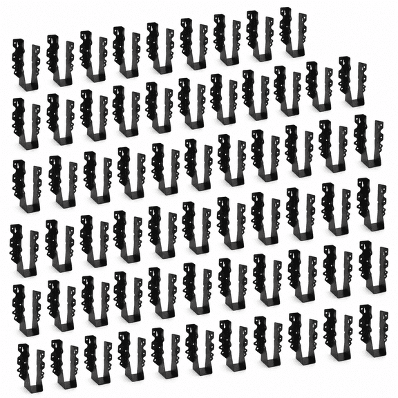 48PCS 2''X8'' Joist Hanger Carbon Steel Wood Bracket for Deck and Pergola Builds
