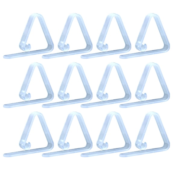48PCS Clear Plastic Tablecloth Clips,Transparent Clear Tablecloth Clips, Plastic Table Cloth Hold Down Clips Table Cloth Holder for Meeting Party Indoor Outdoor Events, 1.77Inches
