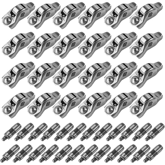 48PCS Engine Rocker Arm Lifters Set, Compatible with 2005-2010 Explorer Mustang F-250 F-350 F-450 4.6L, 2005-2014 Expedition Lincoln Navigator 5.4L, Replaces Part 3L3Z-6564-BA 3L3Z6564BA 5L1Z6500A