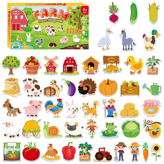 48PCS Fridge Magnet Magnetic Letter and Number Set Educational Magnetic Toy with Convenient Case for Magnetic Whiteboard