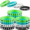 48PCS Golf Rubber Bracelets Silicone Wristbands Party Supplies Sport