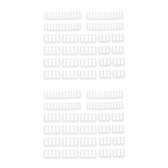 48PCS/Lot PC Motherboard 24Pin 8Pin 6Pin for Computer Gesleeved Up to 3.4 mm White,48*Cable Comb(16 * 6Pin + 24 * 8Pin + 8 * 24Pin),white