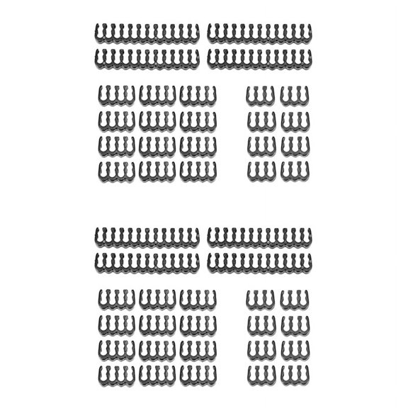 48PCS PC Motherboard 24Pin 8Pin 6Pin for Computer Gesleeved Up to 3.4 mm Black