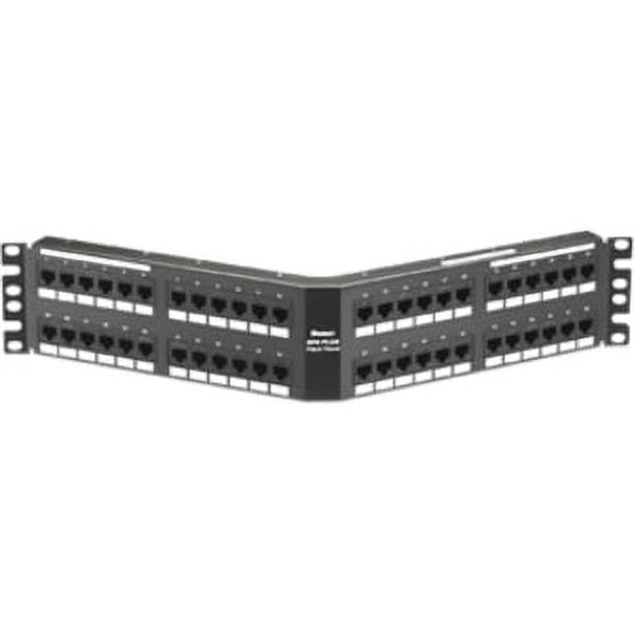 Panduit DPA486X88TGY Category-6A 48-Port Angled Punchdown Patch Panel