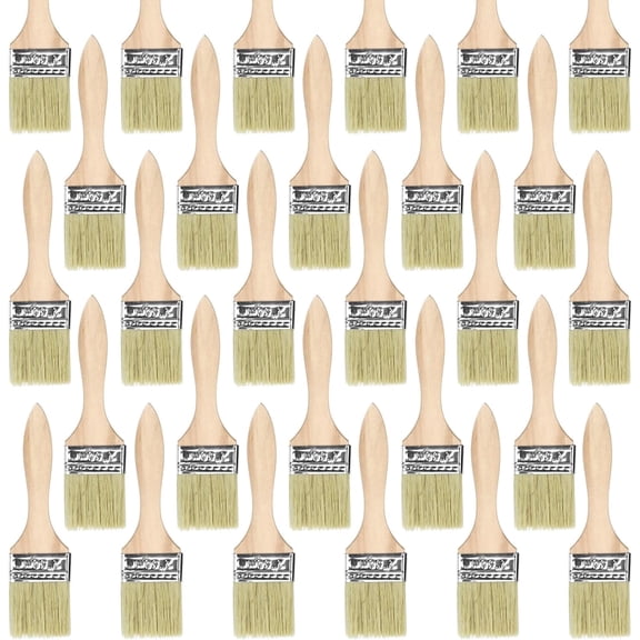 Fzchyzoar 48Pack 2 Inch Paint and Chip Paint Brushes for Paint, Stains, Varnishes, Watercolor, Wood, Wall, Furniture-Brush Cleaner Multicolor 2 Inch