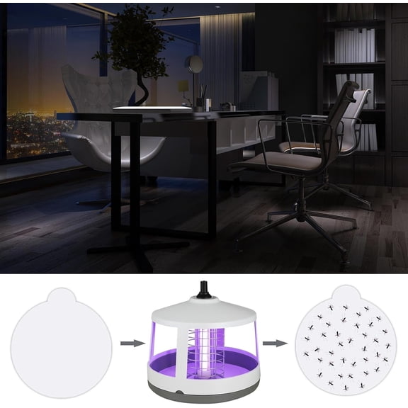 48Pack Replacement Round Sticky Flea Trap Refill Discs - Fits Most Models, 4.3 Inches, Refillable Glue Boards