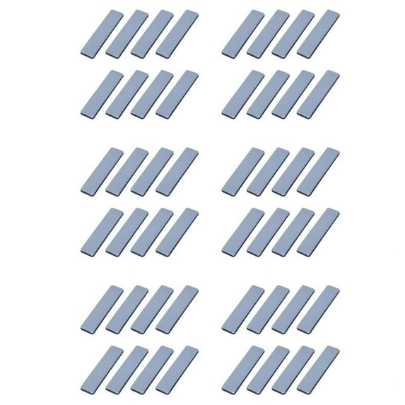 48Pc Furniture Glides Rectangle Furniture Sliders 25x100mm Self Adhesive Furniture Moving Sliders for Floor Protector