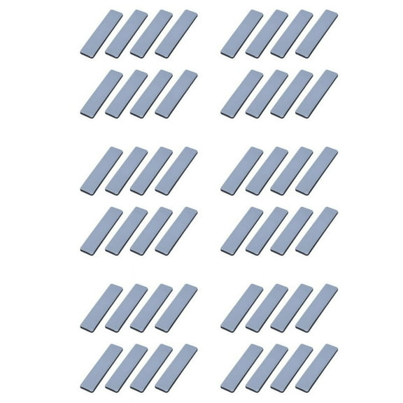 48Pc Furniture Glides Rectangle Furniture Sliders 25x100mm Self Adhesive Furniture Moving Sliders for Floor Protector