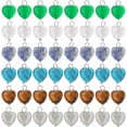 thumbnail image 1 of 48Pcs 6 Styles Natural Heart Stone Charms Love Pendants Colorful Gemstone Charm Smooth Stone Dangle Charms Tiger Eye Charms with Brass Loops for Jewelry Making, 1 of 7