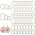 thumbnail image 1 of 48Pcs 6Styles Alloy Open Back Bezel Pendants Hollow Frame Pendants Resin Craft Bezels Jewelry Molds for DIY UV Resin Earrings Bracelet DIY Crafts, 1 of 9