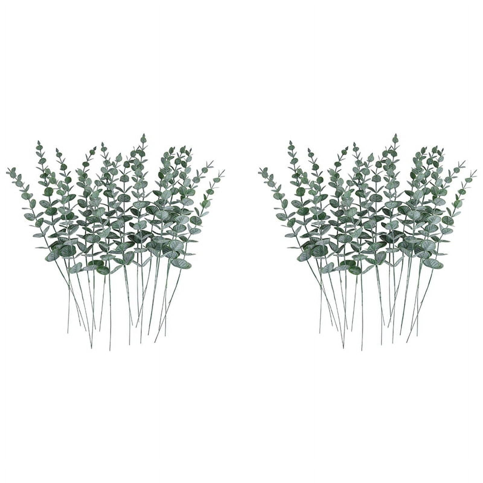 Artificial Leaves, Plastic Leaves, Fake Leaves, 48 Pcs With Stes, 8 - View #5