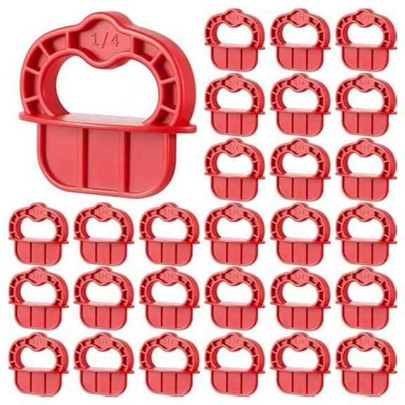 48Pcs Deck Board Jig 1/4inch Spacer Rings for Pressure Treated Composite Plank Decking Tool