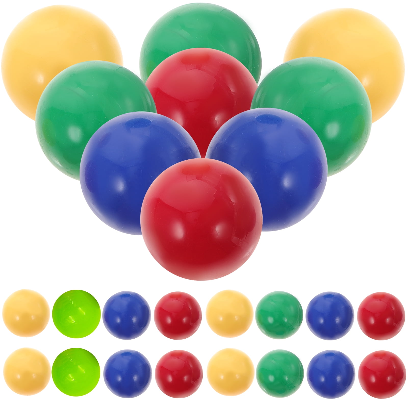 Yoeevi 90 PCS Game Replacement Marbles - 9/16" (14mm) Plastic Balls For Chinese Checkers, Marble Run, Hungry Hungry Hippos - View #8
