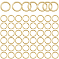 48Pcs Golden Metal Spring O Ring Carabiner Clips, Round Snap Hook ...
