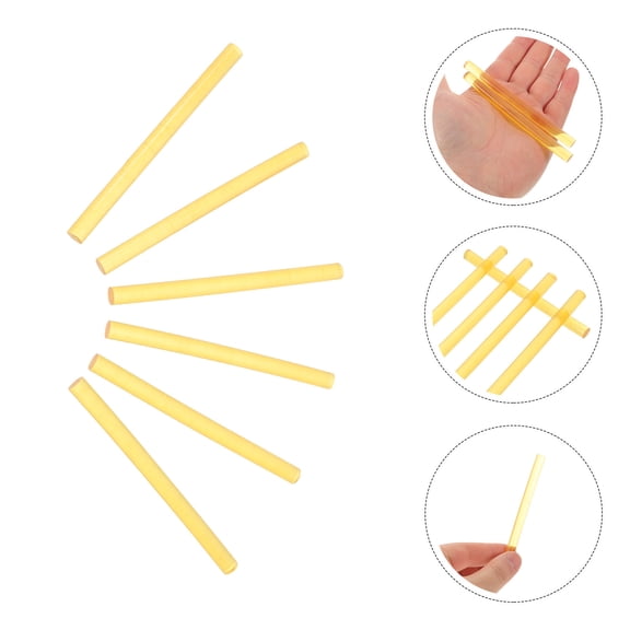 48Pcs Hair Adhesive Bond Sticks for Extensions Quick Application Nano Bonding Yellow