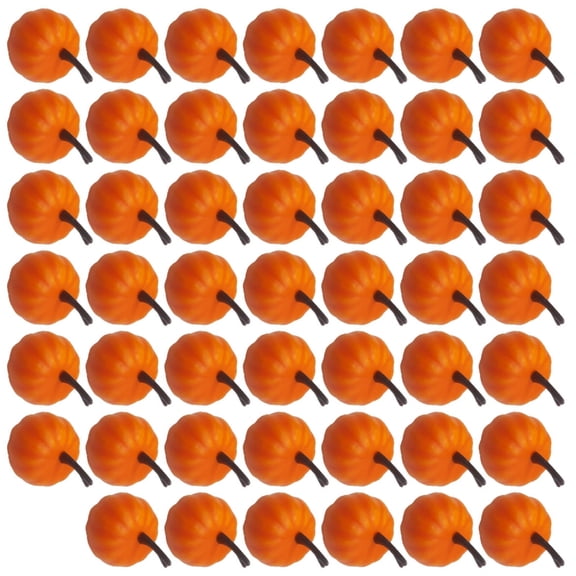 48Pcs Miniature Pumpkins Tabletop Decoration Shatterproof Realistic Artificial Pumpkins for Thanksgiving Centerpieces