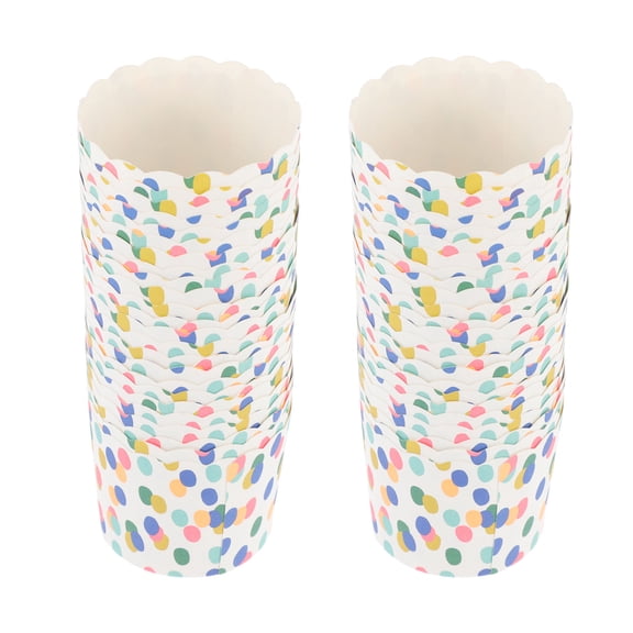 48Pcs Multi Color Cupcake Baking Cups Paper Liners for Home and Bakery