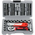 thumbnail image 1 of 48Pcs Quick 1/4 Socket Wrench Ratchet Set Hexagonal Auto Repair Tool Wrench Ratchet Set Handle Professional Work Hand Tool, 1 of 7