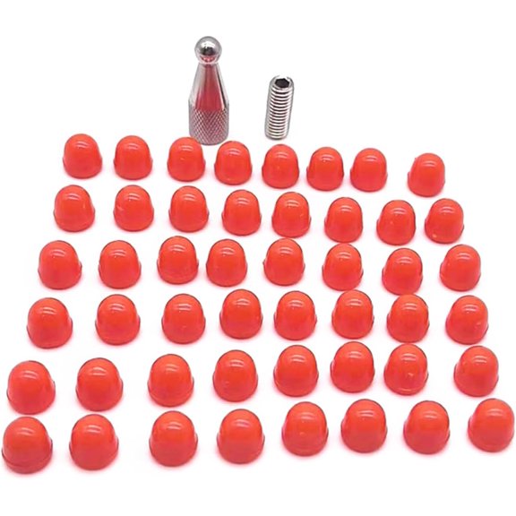 48Pcs Rubber Tips for Dent Repair Hammer and Tips for Hook and Car Dent Repair Rod Removal Tips Dent Repair Hammer Tips