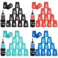 thumbnail image 1 of 48Pcs Sport Stacking Cups, Speed Training Game for Challenge Competition, Plastic Stacking Cups, Classic Family Game for Adults, Red+Blue+Green+Black, 1 of 6