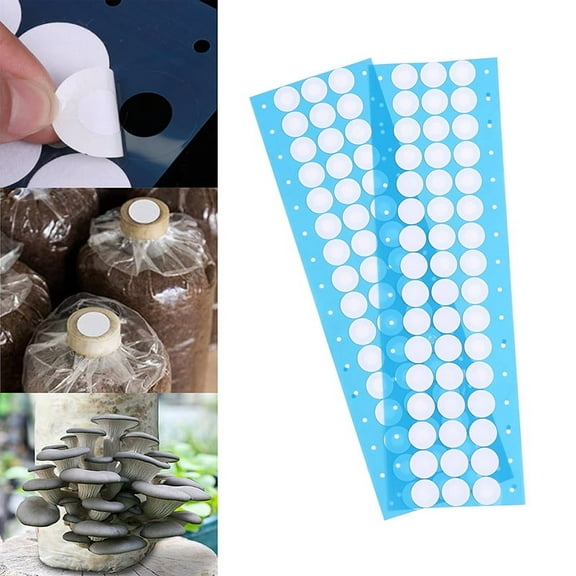 48Pcs/set Filter Paper Sticker For Under Wide Mouth Jar Lid Mushroom Cultivation