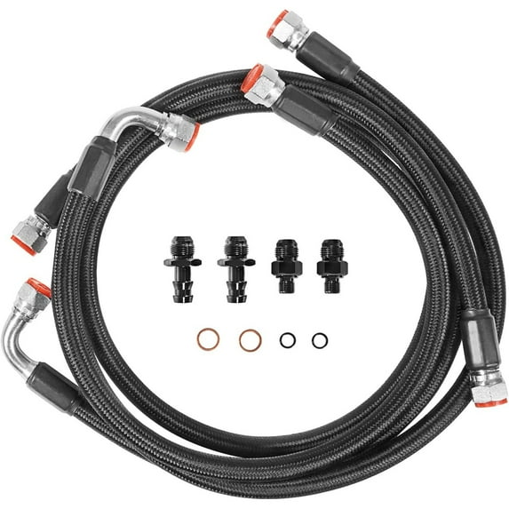 48RE Transmission Cooler Hoses Lines Kit For 2003-2007 Dodge Ram 2500 3500