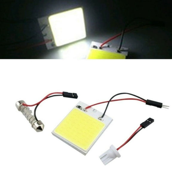48Smd 4W Cob Chip Led Car Interior Panel Dome Light With Festoon Adapter