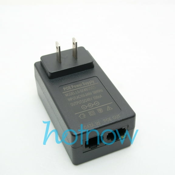 48V 0.5A PoE Injector Power Over Ethernet Adapter for 802.3 af IP Camera Wlan AP