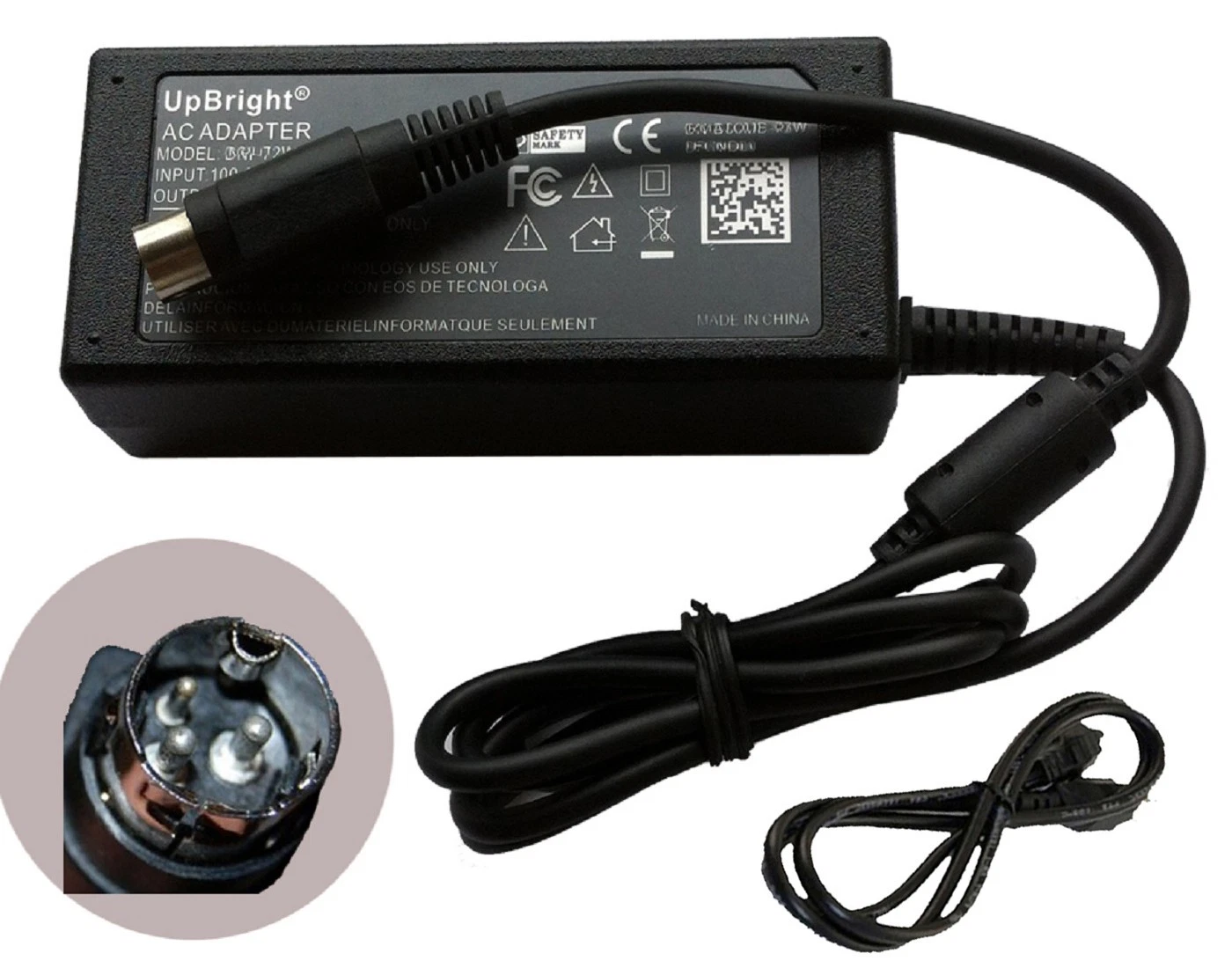 48V 0.83A 40W 3 Pin AC Adapter for EDAC EA10681E-480 EA10681E480 Power Supply Cord Charger Cable PSU