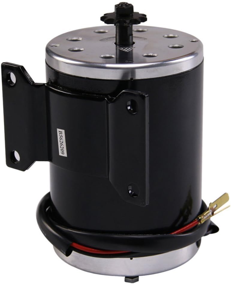 48V 1000W Brushed Electric Motor with 11 Teeth T8F Chain Sprocket for Scooter E-Bike Go-kart Mini Bikes