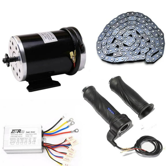 48V 1000W Electric Brushed DC Motor 3000RPM 9 Teeth for Go Kart E Bike Scooter Razor Dirt Bike Quad ATV Buggy 4 Wheeler Drift Trike Lawn Mower