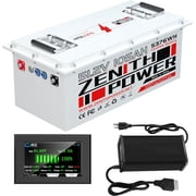 48V 105Ah LiFePO4 Golf Cart Lithium Battery, 200A BMS, 20A Charger, 4.3in LCD Display, 4000+ Deep Cycle Lithium Battery, Replacement for Lead-Acid in EZGO, Club Car, Yamaha