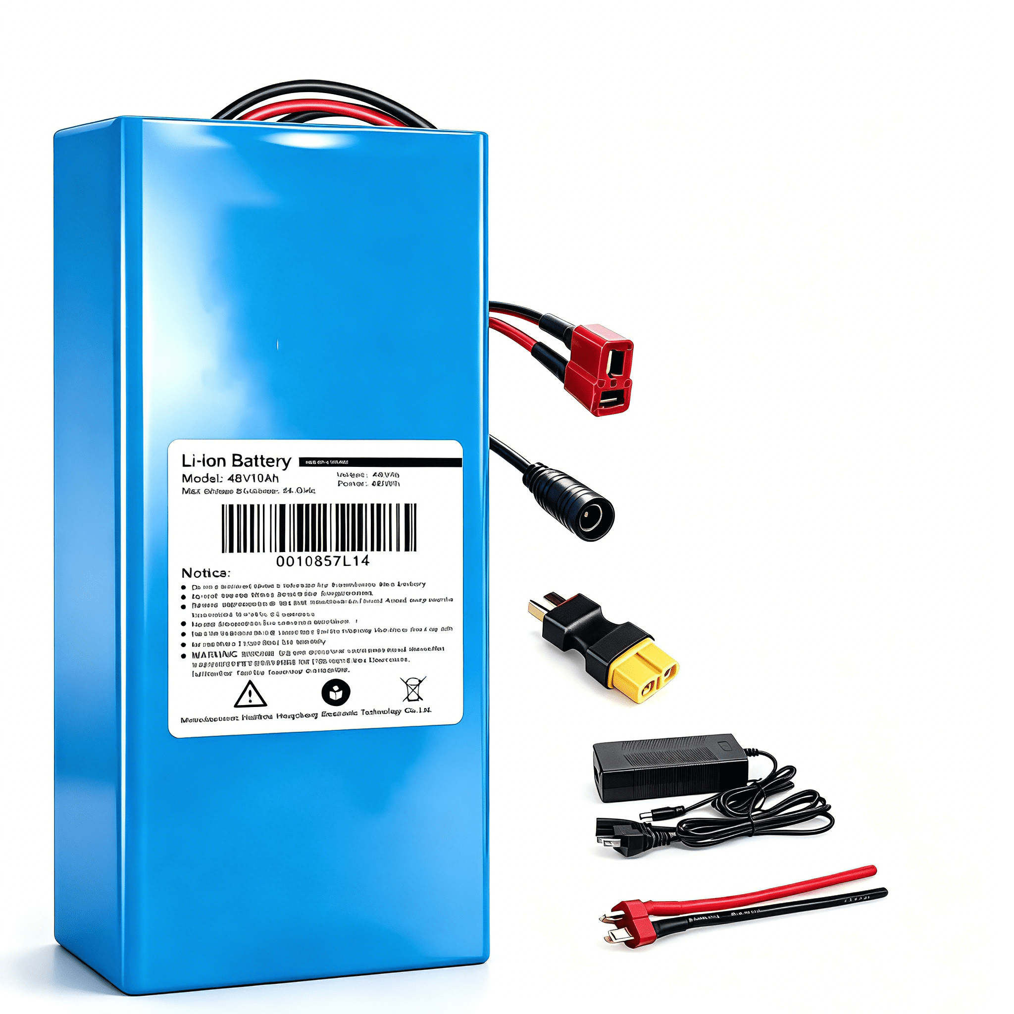 48V Battery 48V 10Ah Ebike Battery for Adult Electric Bicycle 1000W E-Bikes, Scooters, ATVs, Motorcycles