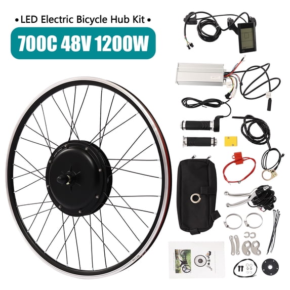 48V 1200W Front Wheel Electric Bicycle Hub Motor Kit, E-bike Conversion ...