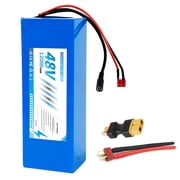 48V 12Ah Lithium Battery Pack with 30A BMS Protection Board for Electric Bike Scooter