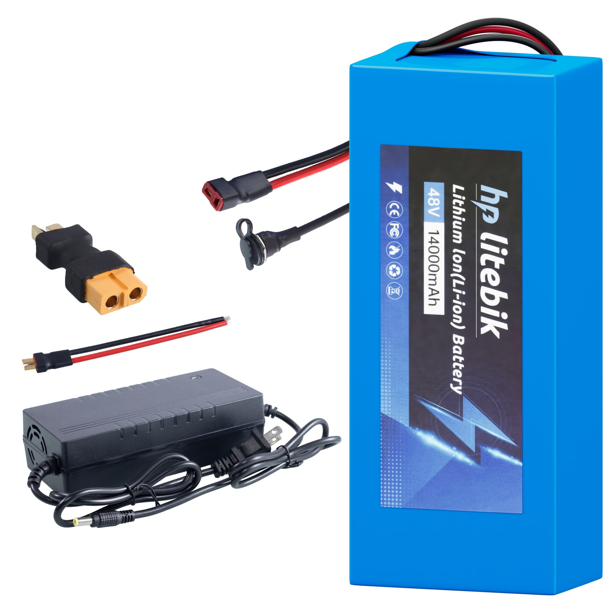 E-BIKE BATTERY 48V 10000MAH バッテリー本体 48V 8Ah Battery 48V Lithium-ion Ebike Battery 750W with BMS