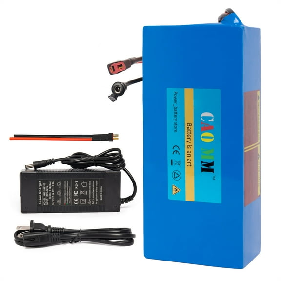 48V 14Ah Ebike Battery Pack Electric Scooter Bike Lithium Battery 1200W for Adult Electric Bicycle Motor with 2a Charger