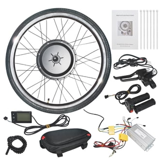 retrofit electric motor to bicycle High Performance Hub E-Bike Conversion Kit direct drive Brushless Gearless high torque Bike motor to change almost every bicycle into a personal electric bike Electric Bicycle Bike Parts Usa