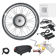 48V 1500W Ebike Conversion Kit - 26 Front Wheel Cassette Hub Motor Retrofit , Universal Fit for Electric Bicycles